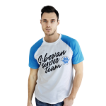 T-shirt de homem Siberian Super Team (cor: branca, tamanho: M) 106919