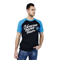 T-shirt de homem Siberian Super Team (cor: azul, tamanho: L)