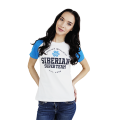 T-shirt de senhora Siberian Super Team CLASSIC (cor: branca, tamanho: M)