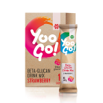 Yoo Go! Beta-glucan Drink Mix (Strawberry). Bebida não alcoólica de baixa teor calórico e com adoçante, 70 g 500512